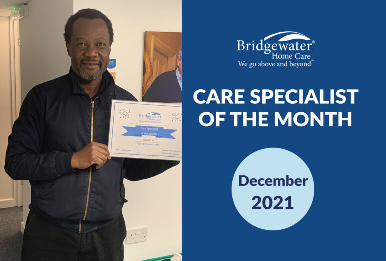 Team Player Roy is Care Specialist of the month