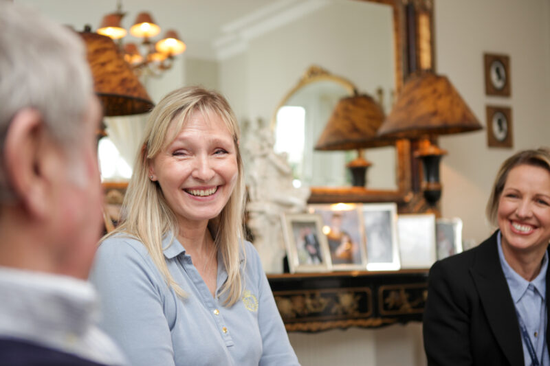 Family receiving a Care Consultation for a loved one.