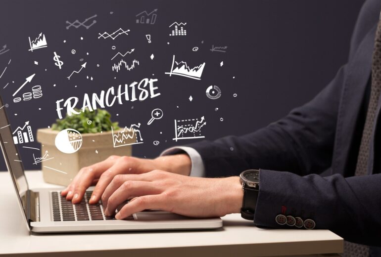 franchise-wording-man-on-laptop