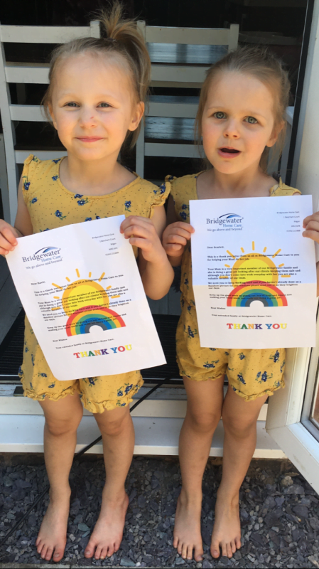 Thank you letter to care specialists children Covid-19 Front Line workers