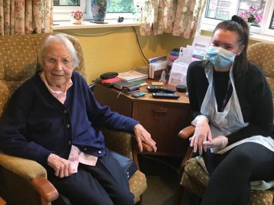 Bridgewater Home Care care during Covid-19, Carer and Client