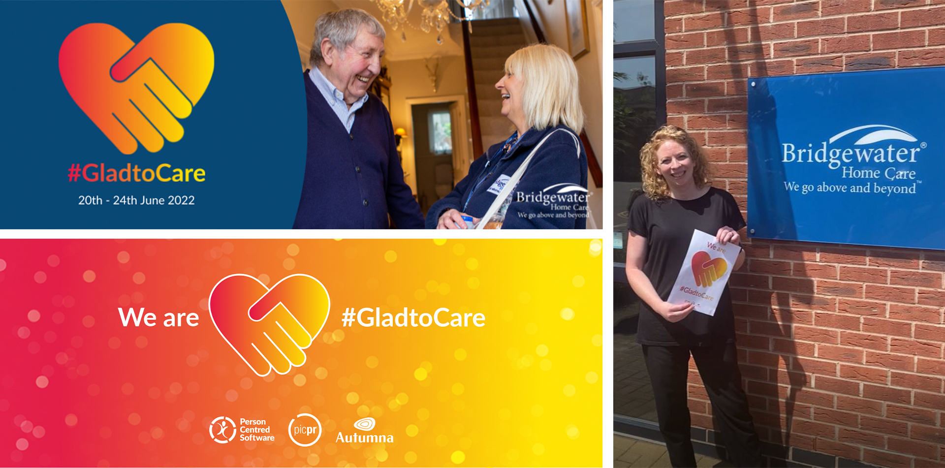 Bridgewater Home Care Supports GladtoCare week to celebrate Care Sector
